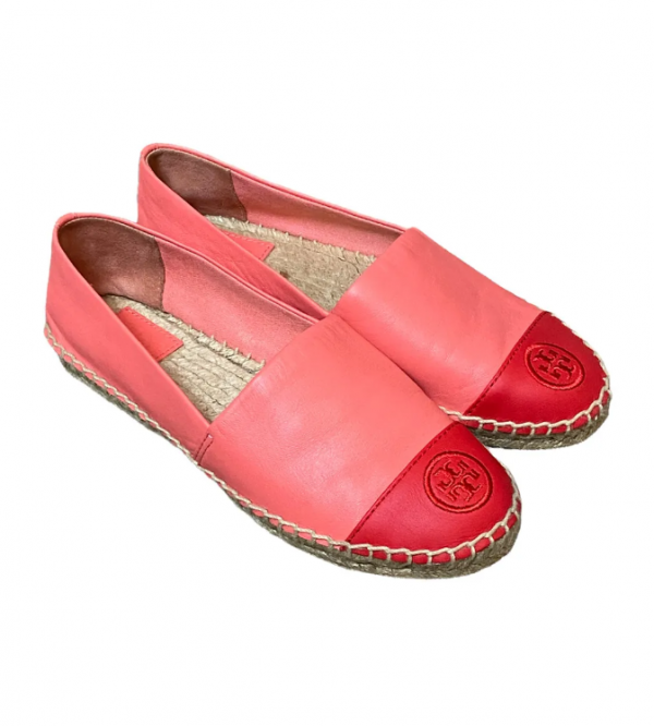 Espadrilles dengan aksen kulit eksotis